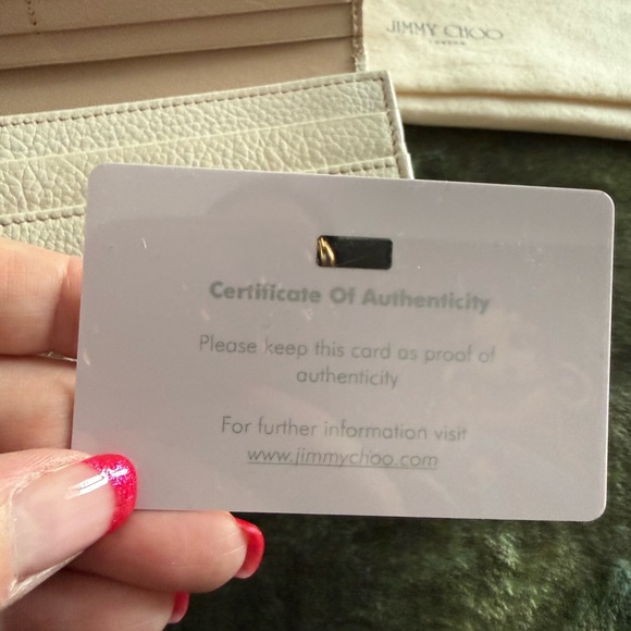 Jimmy Choo Cream Leather Clutch - Picture 7 of 7